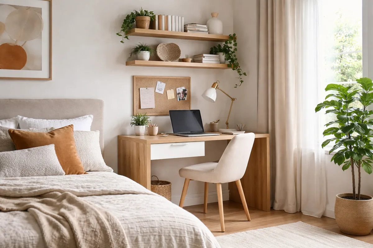 Comment réussir l'aménagement d'un petit coin bureau dans une chambre