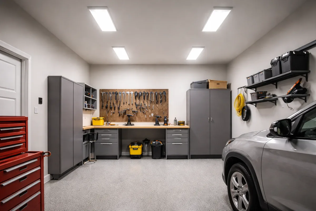 Comment bien choisir des éclairages pour un garage de 30 m²