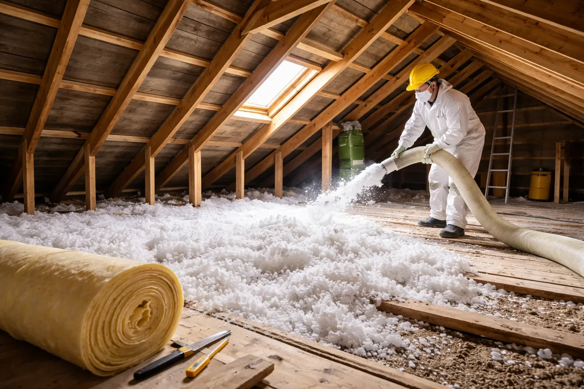 Comment réussir l'isolation des combles perdus sur 100 m²